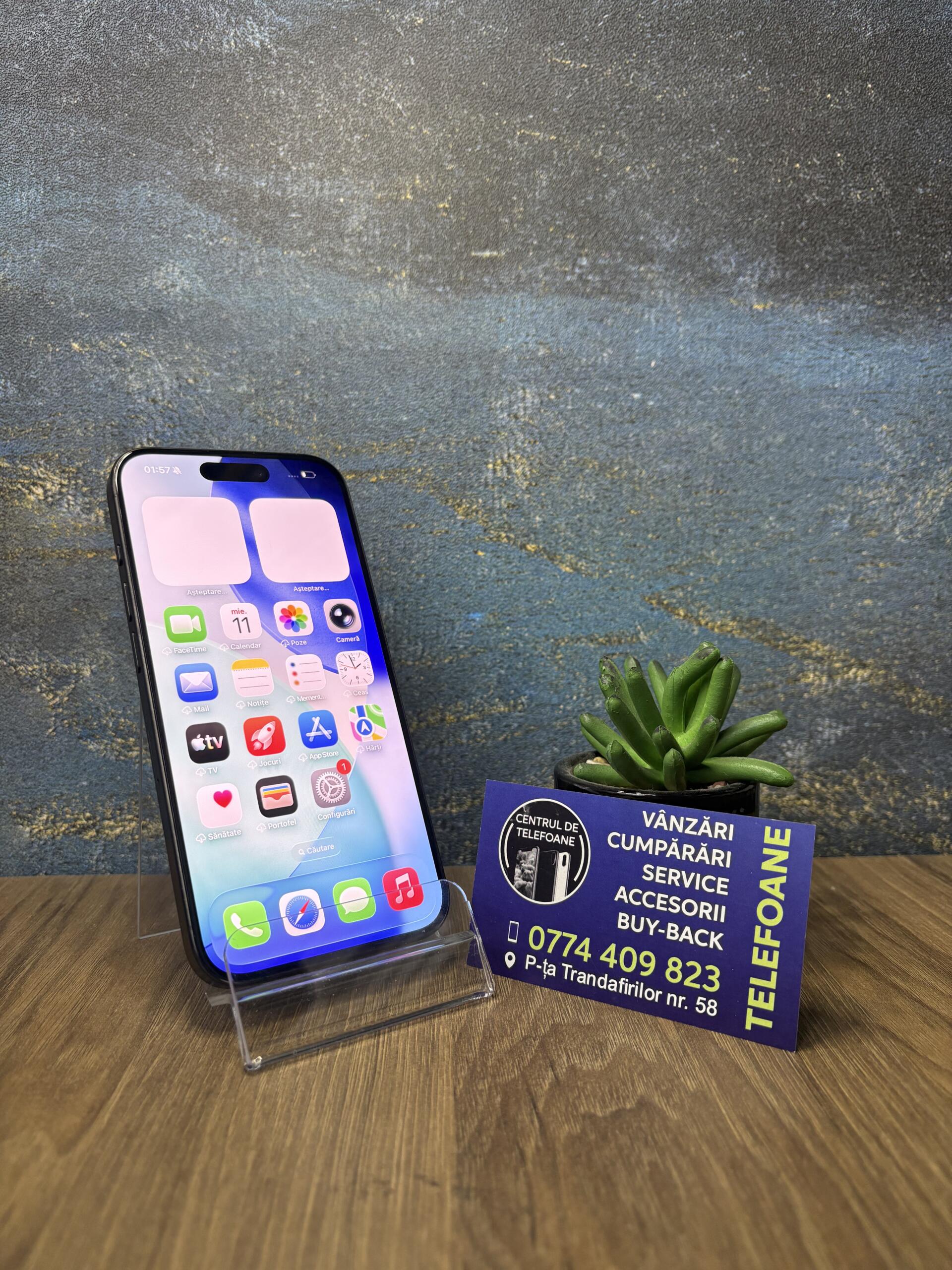 iPhone 15 Pro 128GB Black Titanium - imagine 2