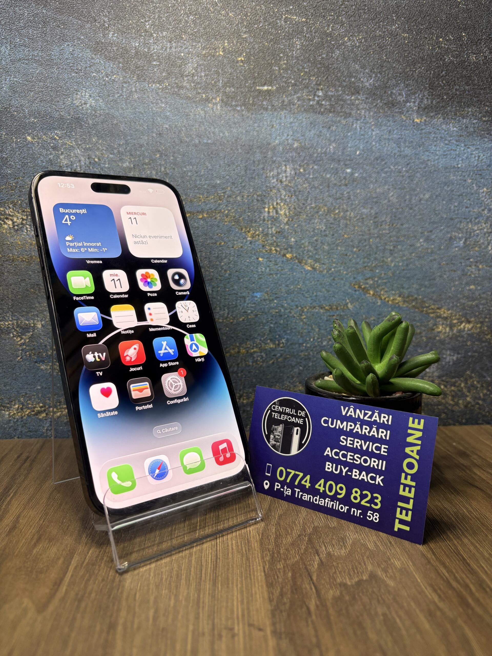 iPhone 14 Pro 128GB Space Black - imagine 2