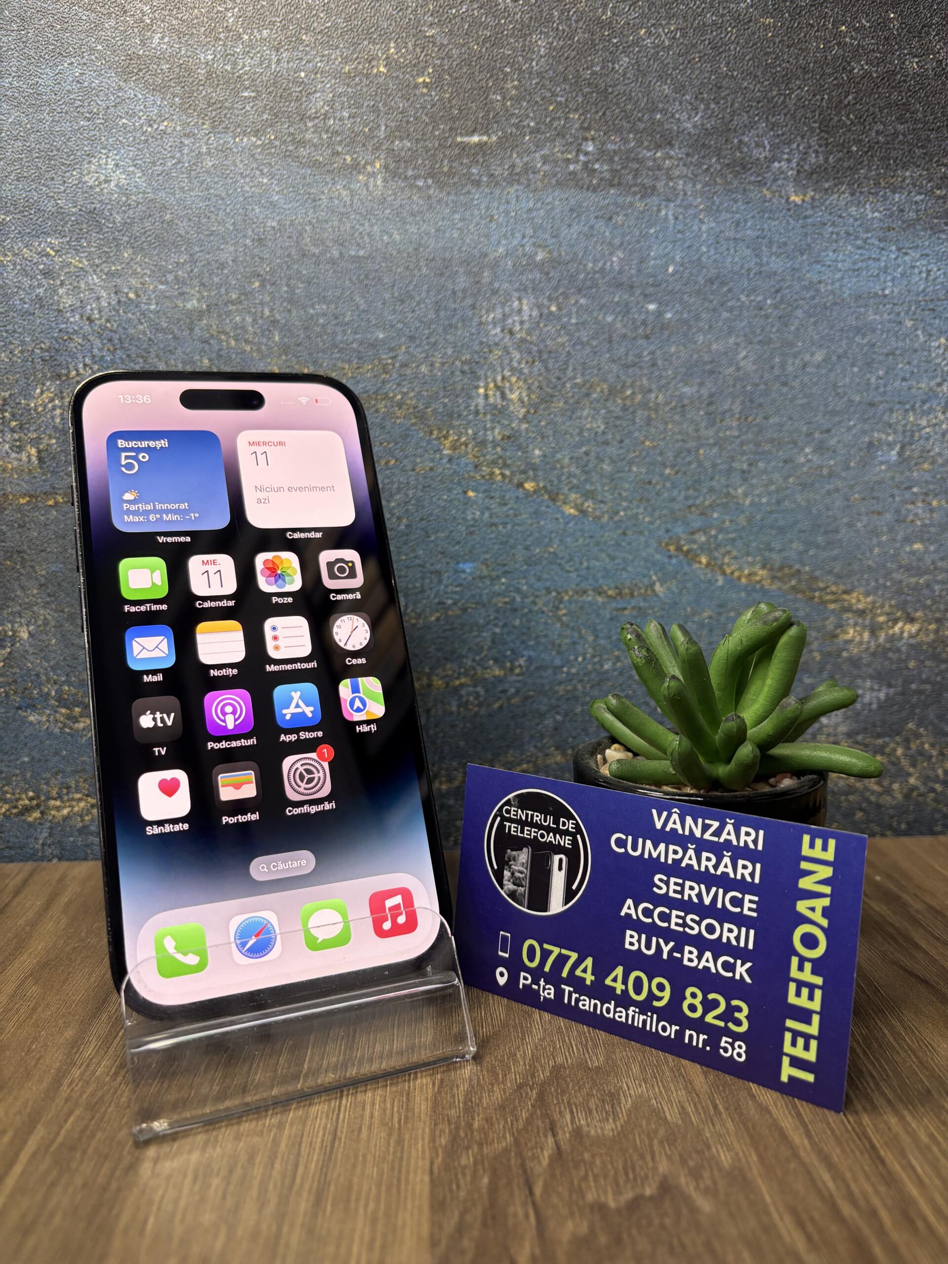 iPhone 14 Pro 128GB Space Black - imagine 2