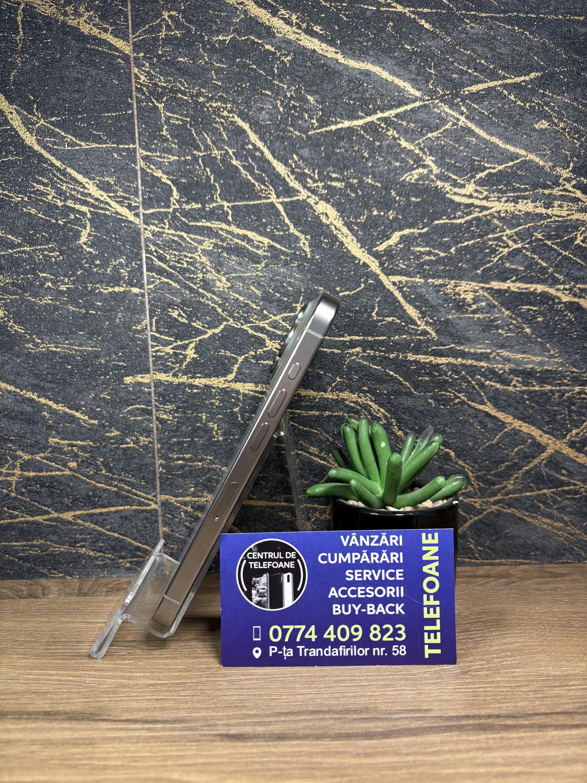 iPhone 15 Pro 128GB Natural Titanium - imagine 3