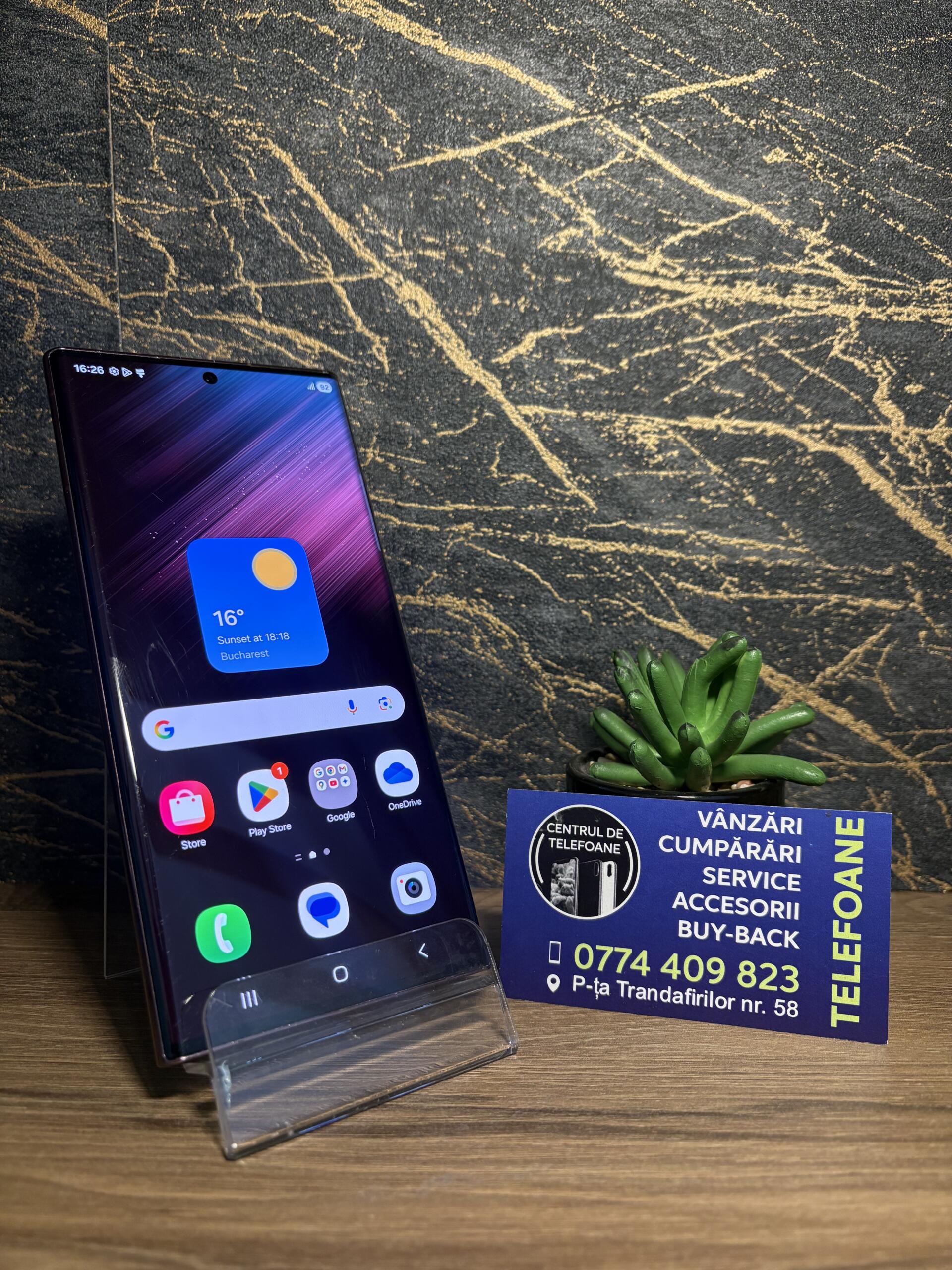 Samsung Galaxy S22 Ultra 128GB Burgundy - imagine 2