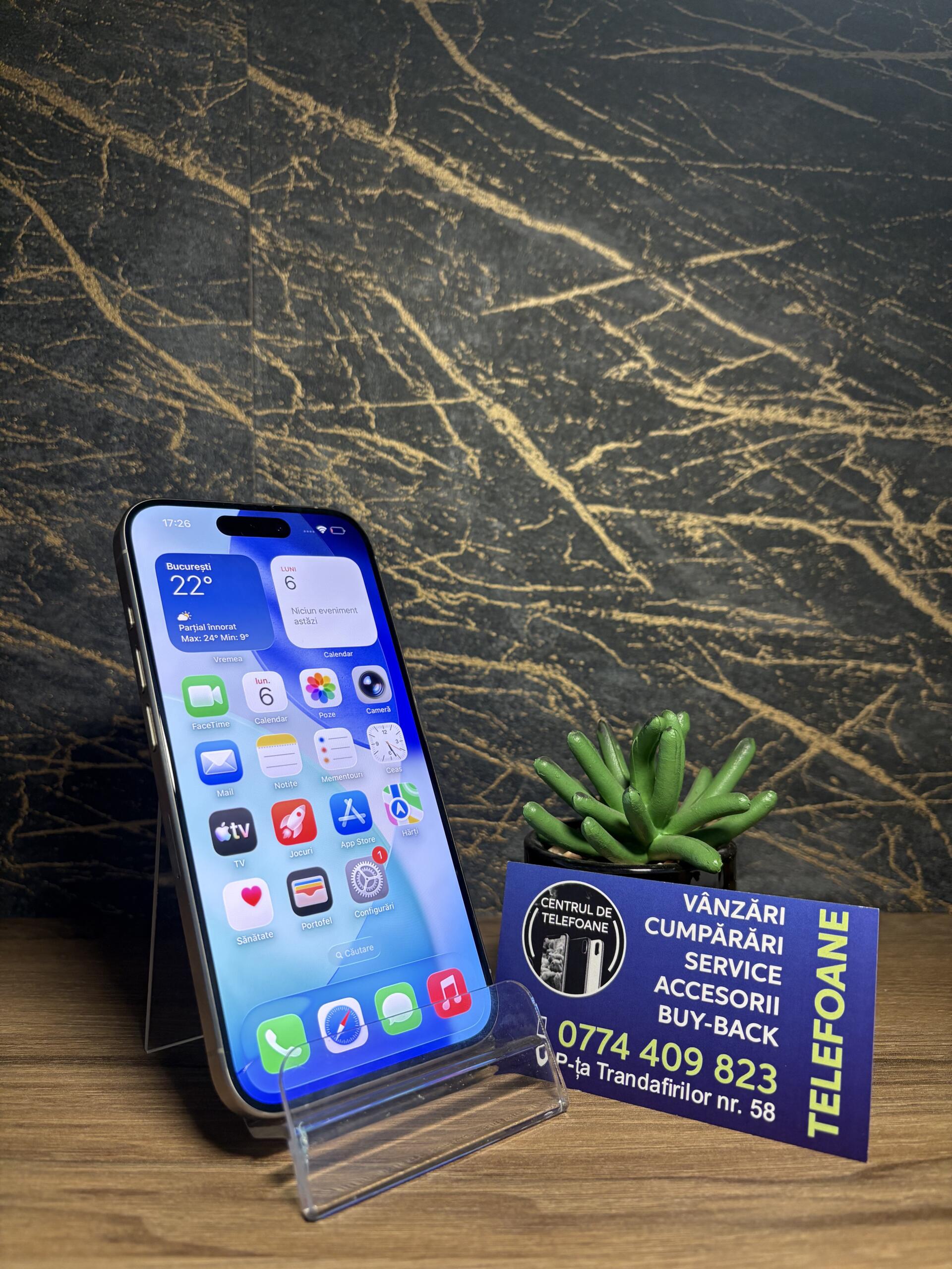 iPhone 15 Pro 128GB Natural Titanium - imagine 2