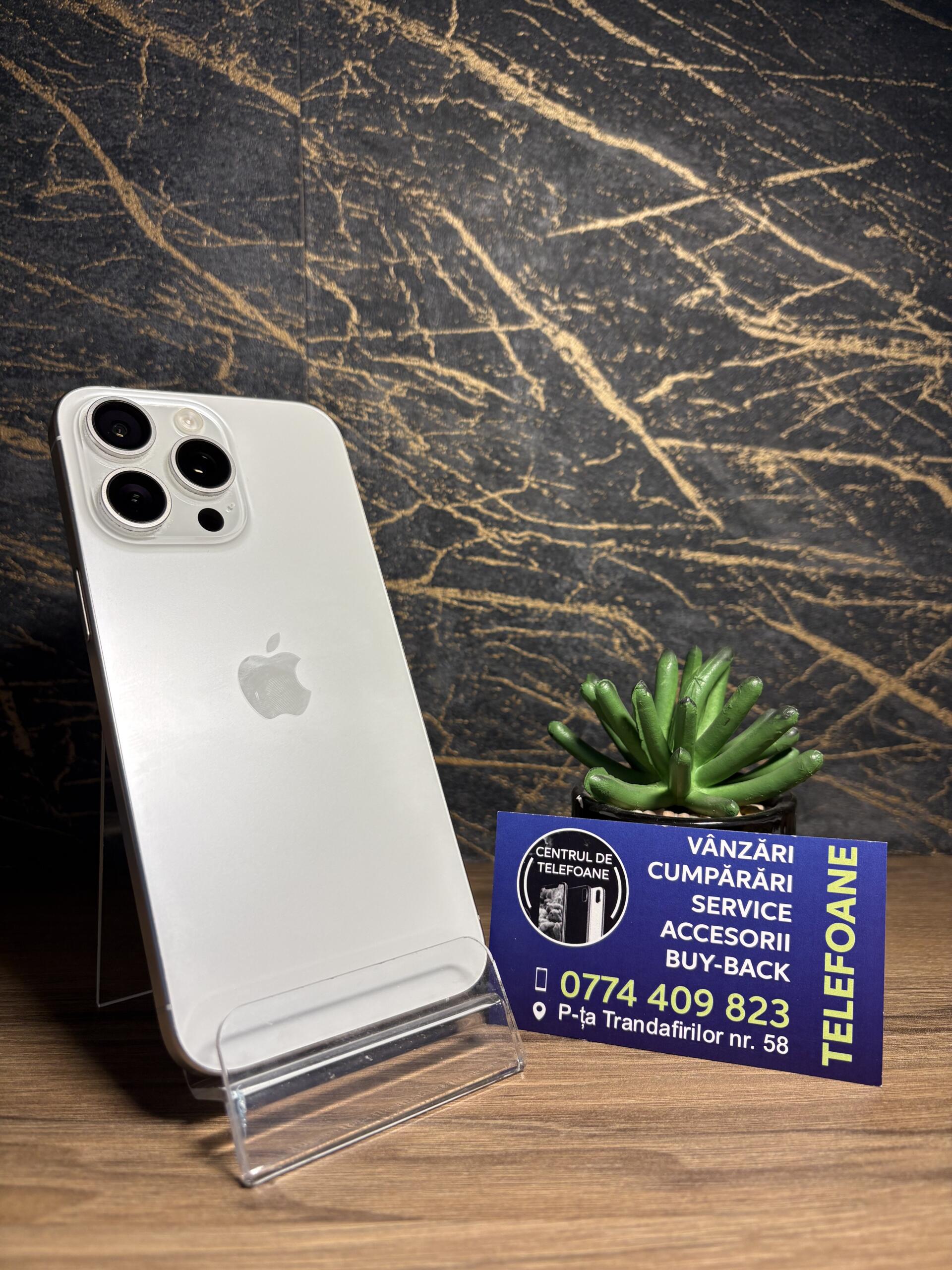 iPhone 15 Pro Max 256GB White Titanium